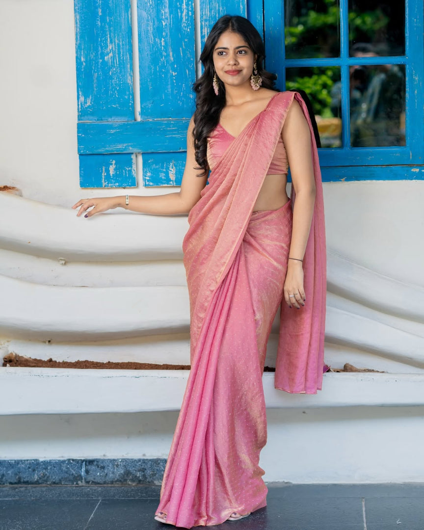 Bhanderi Fashion Trending Fendy Diamond Work Saree For Casual Wear and partywear, office wear