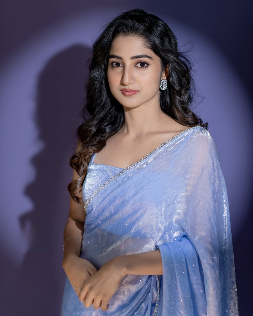Bhanderi Fashion Women's trending Fendy Silk Saree With Hot Fix Diamond Work For Partywear, Casual Wear, Function Wear